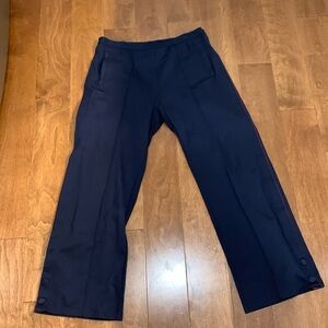 Tory Burch Sport navy blue & red strip pants